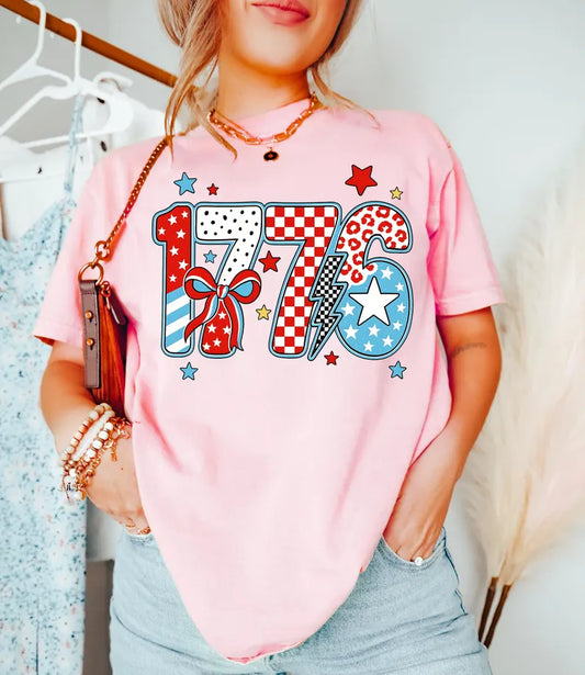 Retro 1776 4th of July Tee